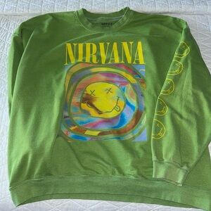 green Nirvana oversized sweatshirt